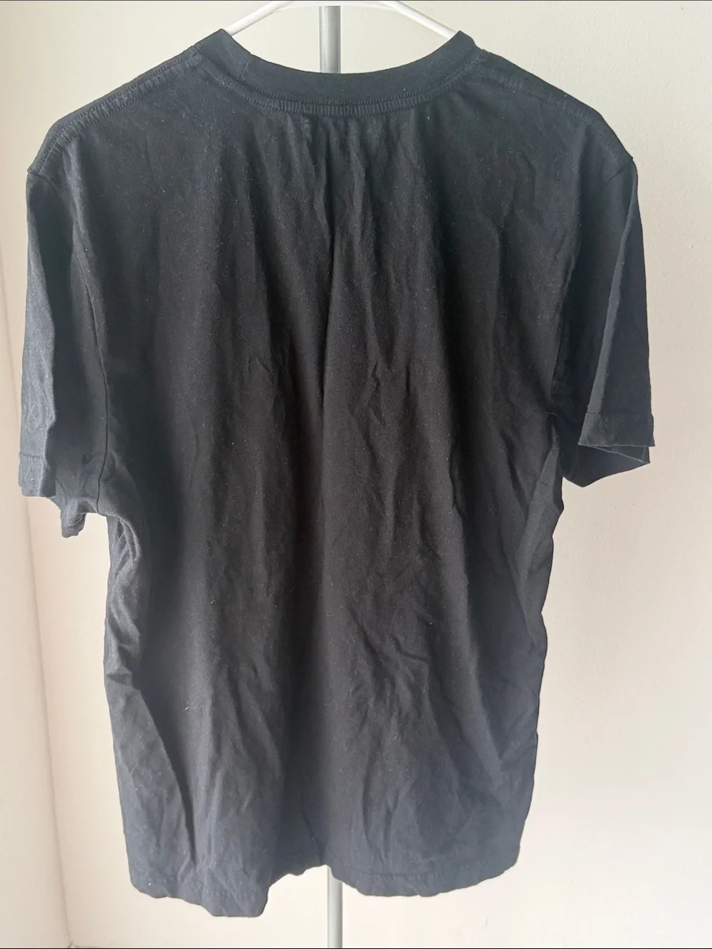 True Religion Black Tee with Cream Graphic Buddha Guitar